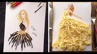 Part 1 Armenian Fashion Illustrator Creates Stunning Dresses From Everyday Objects