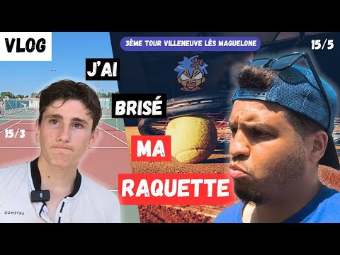 I broke my racket!!! (3rd round Villeneuve Lès Maguelone Open)