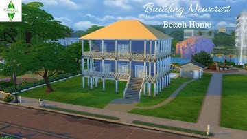 Sims 4 Building Newcrest: Rippling Flats- Beach Home