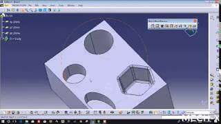 Pocket Command I Drafted Filleted pocket I multiple pocket I Catia V5