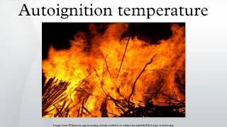 Autoignition temperature