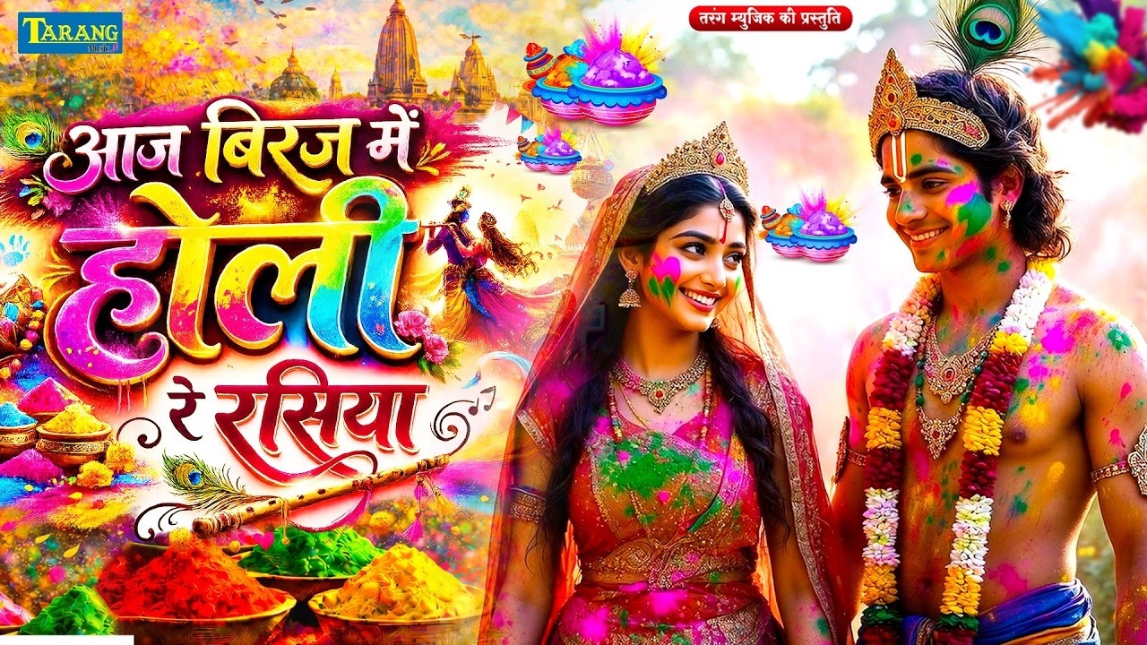 वृन्दावन की होली  | Aaj Biraj Mein Hori Re Rasiya  | बिरज में होरी रे रसिया | Vrindavan  #Holi Song