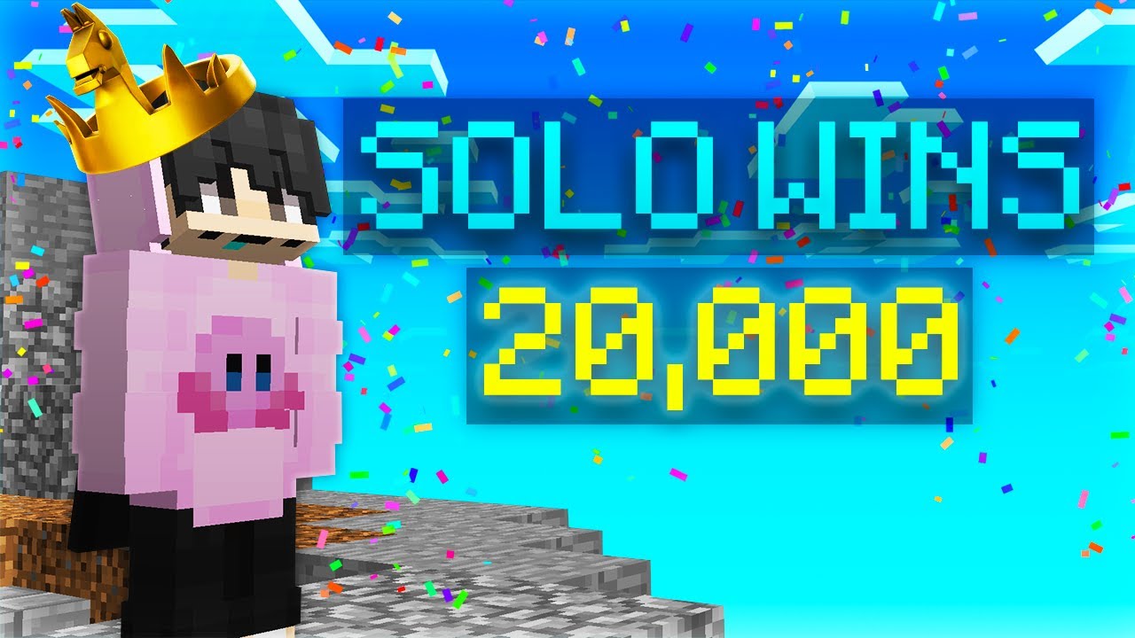 20k Solo Wins in Hypixel Skywars!