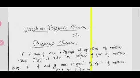 Lec-31 ( Jacobi Poisson theorem, Hamilton first Principle)