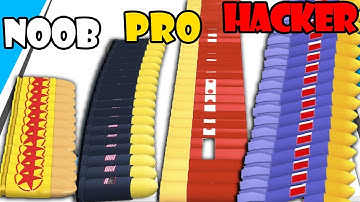 NOOB vs PRO vs HACKER - Bullet Stack NEW Gameplay Walkthrough (Android,iOS)