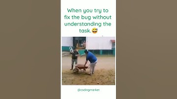 When you try to fix the bug without understanding the task😅😬#coders #developer #freshers #viralvideo