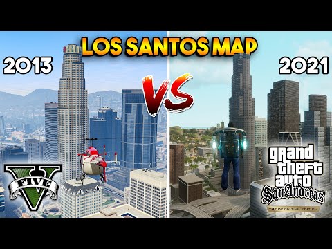 GTA 5 vs. San Andreas  Evolution of Los Santos 🔥 (Map Comparison) 