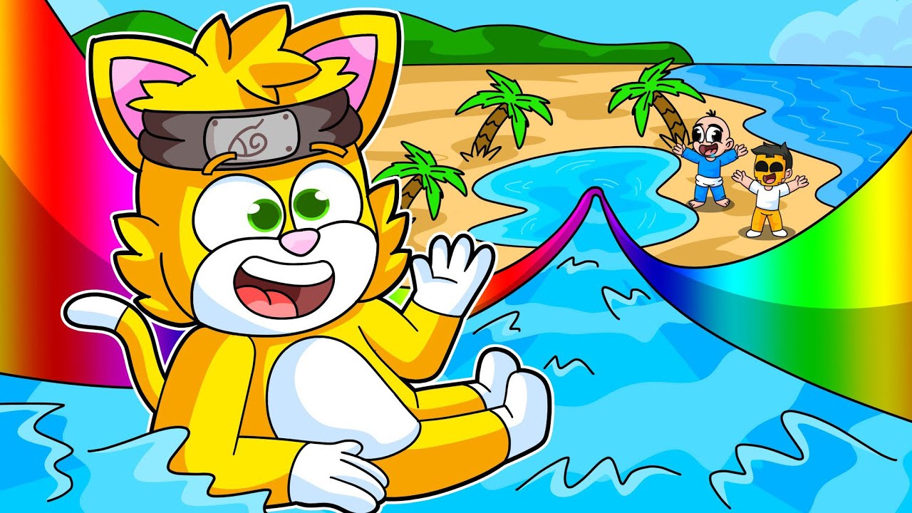 Creé un PARQUE ACUÁTICO GIGANTE en Roblox! 😁| 2 Noobs abren su PARQUE ACUATICO en su MANSION