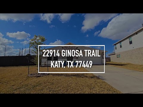22914 Ginosa Trail, Katy, TX home video tour