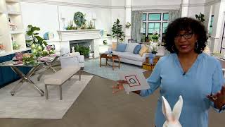 27" Antiqued Oversized Bunny Figure by Valerie on QVC screenshot 4