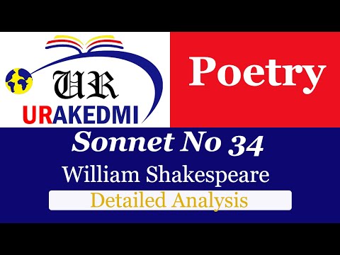 சொனட் எண் 34: பகுப்பாய்வு |வில்லியம் ஷேக்ஸ்பியர்|ஷேக்ஸ்பியர் சொனெட்ஸ்|ஷேக்ஸ்பியர் சொனட் 34|