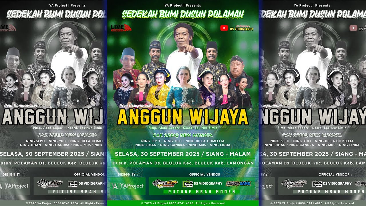 🔴📡LIVE STREAMING SENI CAMPURSARI ANGGUN WIJAYA SEDEKAH BUMI POLAMAN - BLULUK