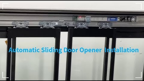 How to install the automatic sliding door opener?