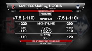 #5 San Diego State vs #4 UConn | Men's March Madness Championship Game Betting Preview