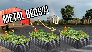 I Need Inspiring Raised Bed Ideas | Easy Metal Raised Garden Bed | Farm Clean Up | Farm Life