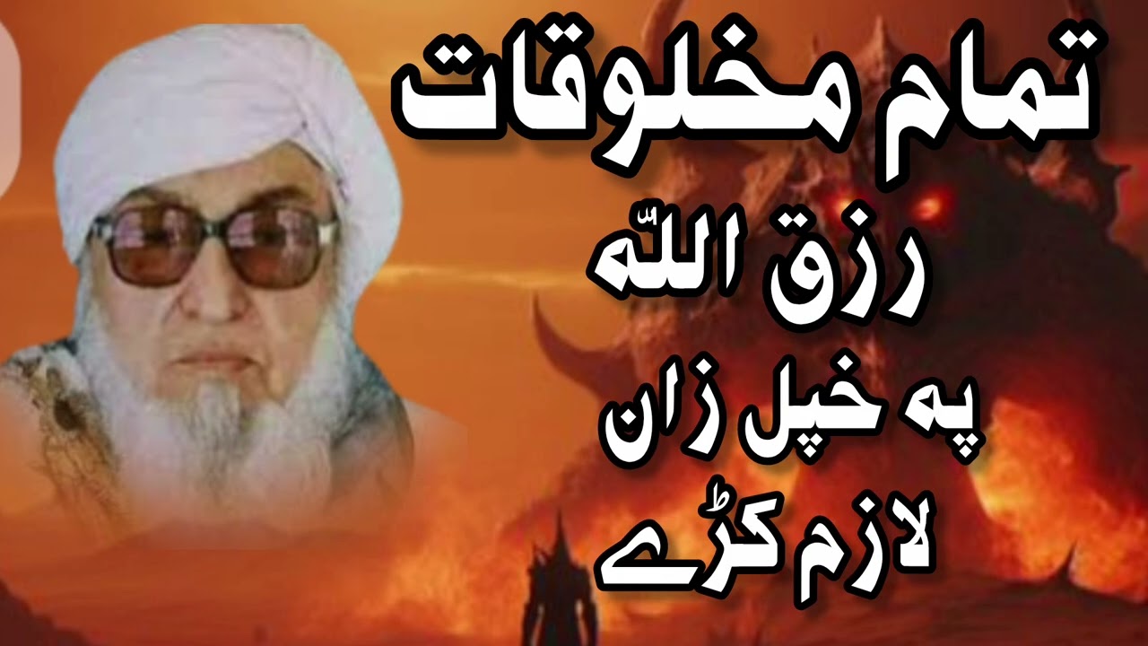 Molana bijlighar sb pashto Bayan|د تمام مخلوقات رزق اللّٰہ پہ خپل زان لازم کڑے