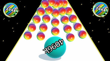 Ball Run Infinity 2048 vs happy cube 2048 Gameplay Walkthrough Mobile New Update Part #4