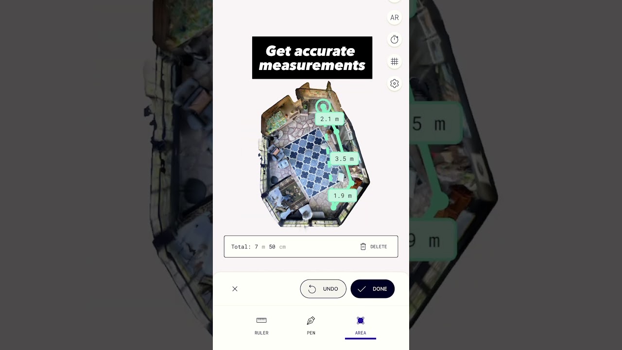 Stop measuring manually and try Polycam’s measure tool with unmatched precision📐