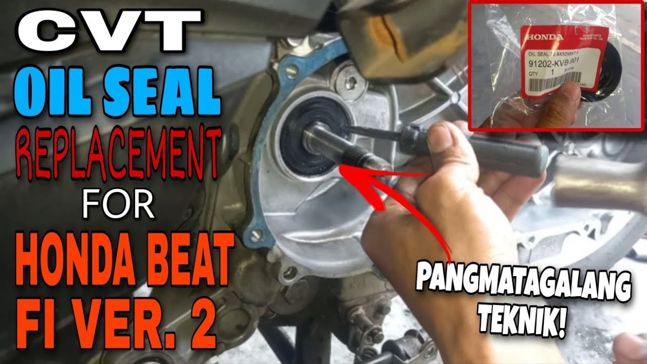 CVT Oil Seal Replacement Honda Beat FI V2 YouTube