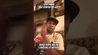 Lord Jamar explains who started Hip-Hop #blackpeople #coulture #bigfacts
