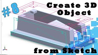 #8. Solidworks Tutorial|Create 3d Model with imported sketch|#CADCAM Nation