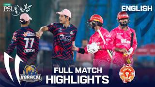 Full Match Highlights | Karachi Kings vs Islamabad United | English | M 25 | HBL PSL 11 | MZB1K screenshot 2