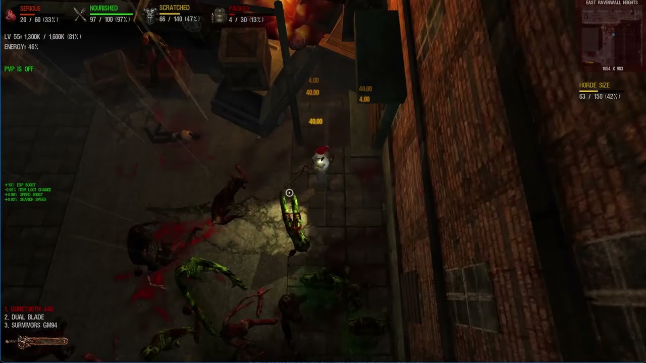 Dead Frontier. Кривавозуб 44G, аггро Бункера//Goretooth 44g, SB aggro