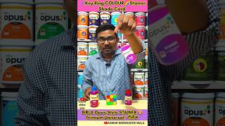 🗝️Key Ring COLOUR🌈STAINER Shade Card/BIRLA Opus Style STAINER Universal Stainer Knowledge.#birlaopus