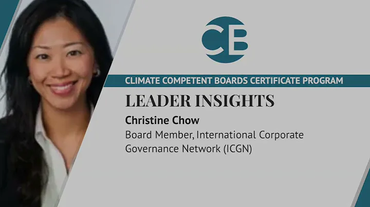 Competent Boards Leader Insights Series: Christine...