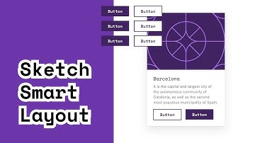 Using Sketch Smart Layout to design dynamic buttons, cards, and more