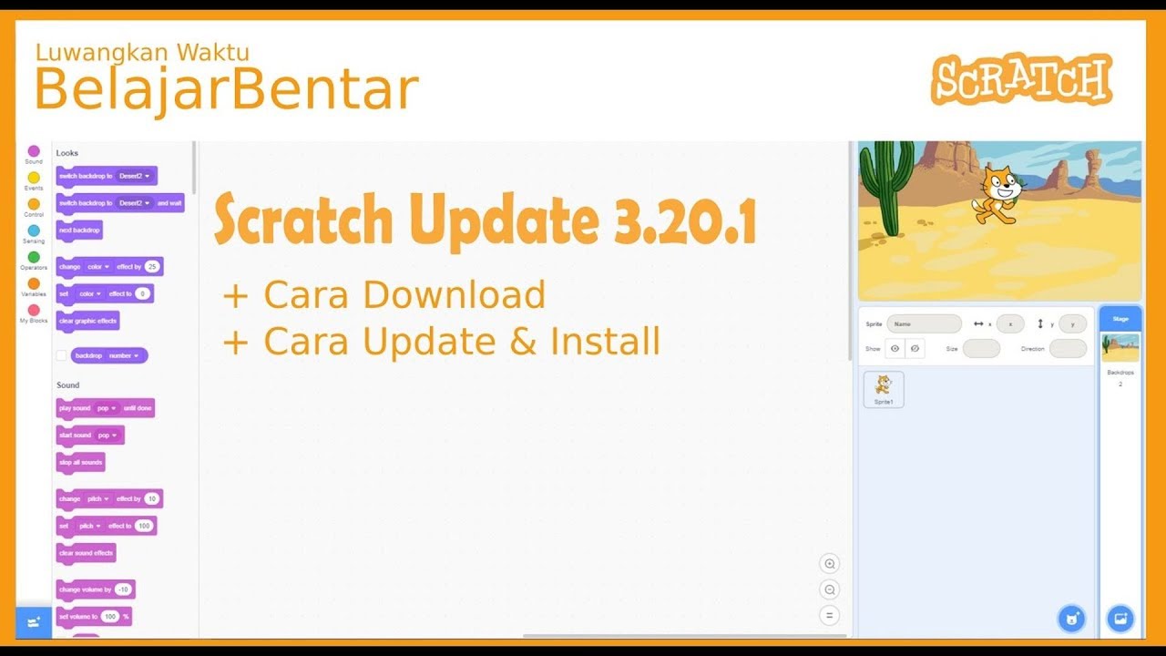 Belajar Scratch Cara Download Update Install Versi Offline Terbaru ...