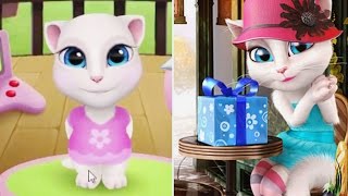 Baby cat Angela + My Talking Angela in a Paris cafe screenshot 4