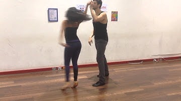 Advanced Salsa Move #191 - The Flying Round the World Extended