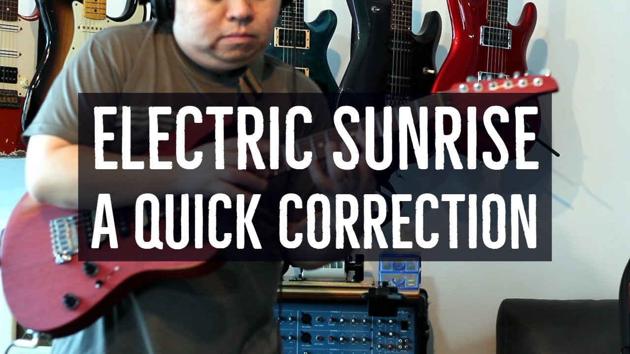 Quick Riffs Electric Sunrise (Lead Guitar/Tutorial with Tabs) YouTube