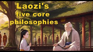 TAOISM | Laozi's five important core philosophies |  Great Wisdom by Laozi | Zen Motivational Story