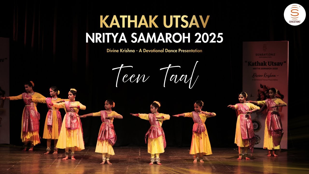 Teen Taal Group Performance | Kathak Utsav Nritya Samaroh 2025 | Classical Dance Showcase