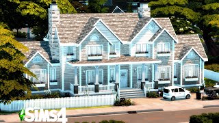 Light and Airy Suburban Home // No CC // Sims 4 Speedbuild