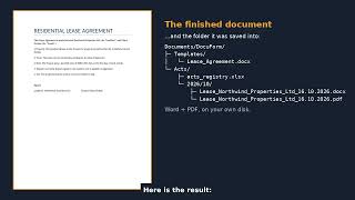 DocuForm: turn your Word template into a form, get the document