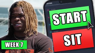 Week 7 Fantasy Football Start/Sit Strategy (Every Matchup!)