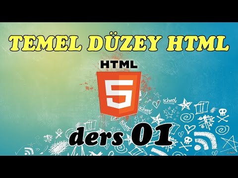 Html Dersleri 01 - Temel Html Eğitim Seti. Html Ile Web Sitesi Yapımı