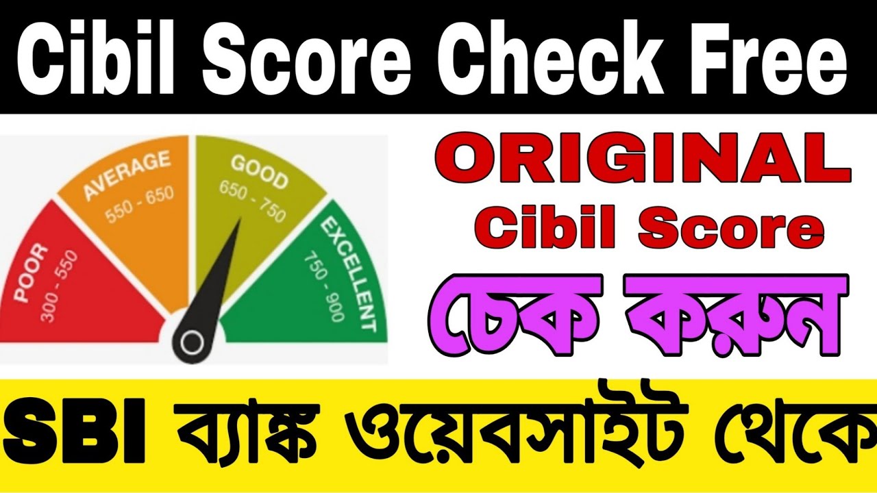 Online Check Cibil Credit Report Sbi Bank Website How To Check CIBIL