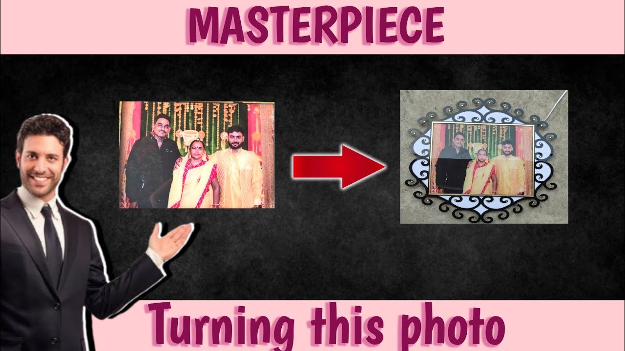 Turning this photo into a masterpiece | #diy #signboard - YouTube