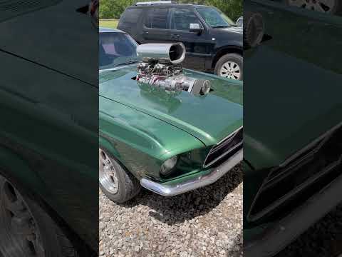 Supercharged 68 Mustang