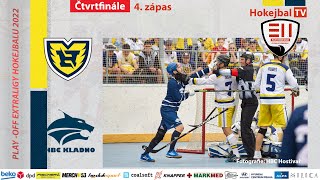 Highlights Play-off Extraligy Hokejbalu - HBC Hostivař vs. HBC Kladno | 30.4. 2022