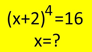 (x + 2)⁴ = 16 Solved Instantly 🔥 | The Exponent Hack Every Student Needs