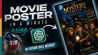 Movie Poster Design in a Minute using ChatGPT | No Photoshop Needed