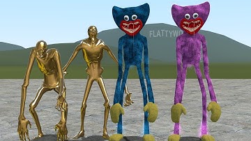 GOLD SCP-096 VS HUGGY WUGGY!! Garrys Mod Sandbox