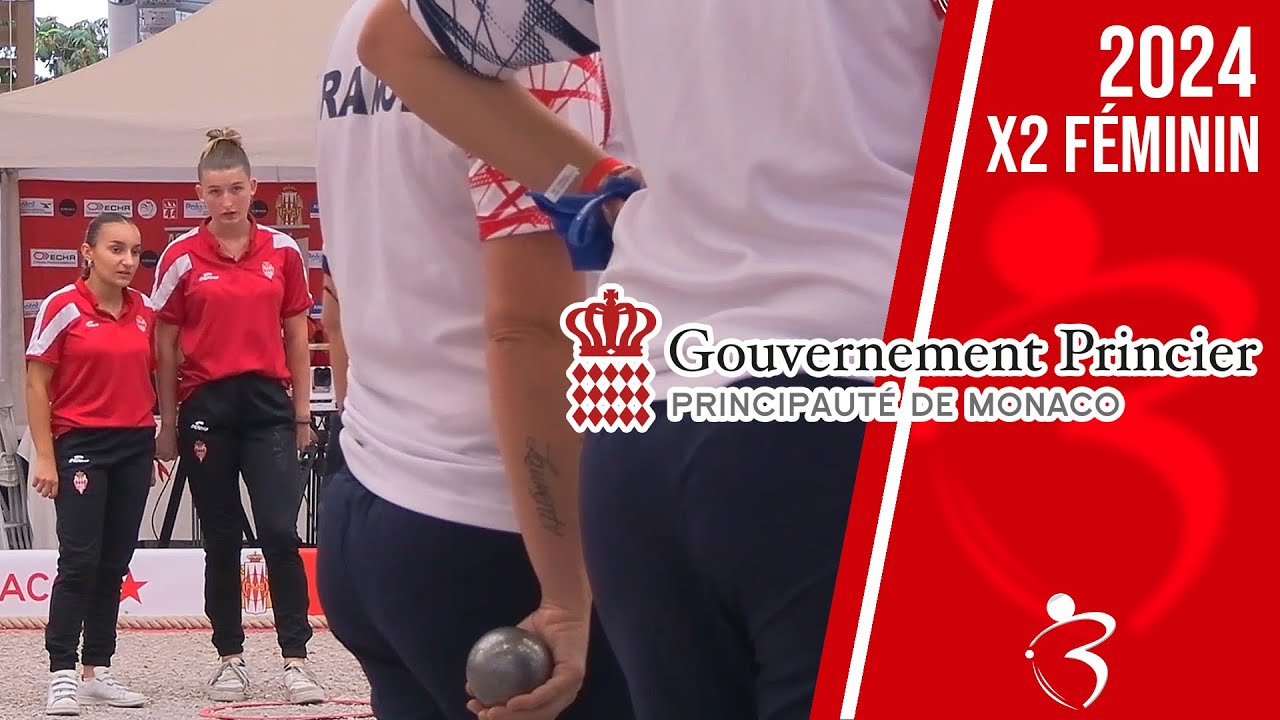 Miniature : 2de Demi-Finale FRANCE vs MONACO : International doublette féminin à pétanque de Monaco - Part 02