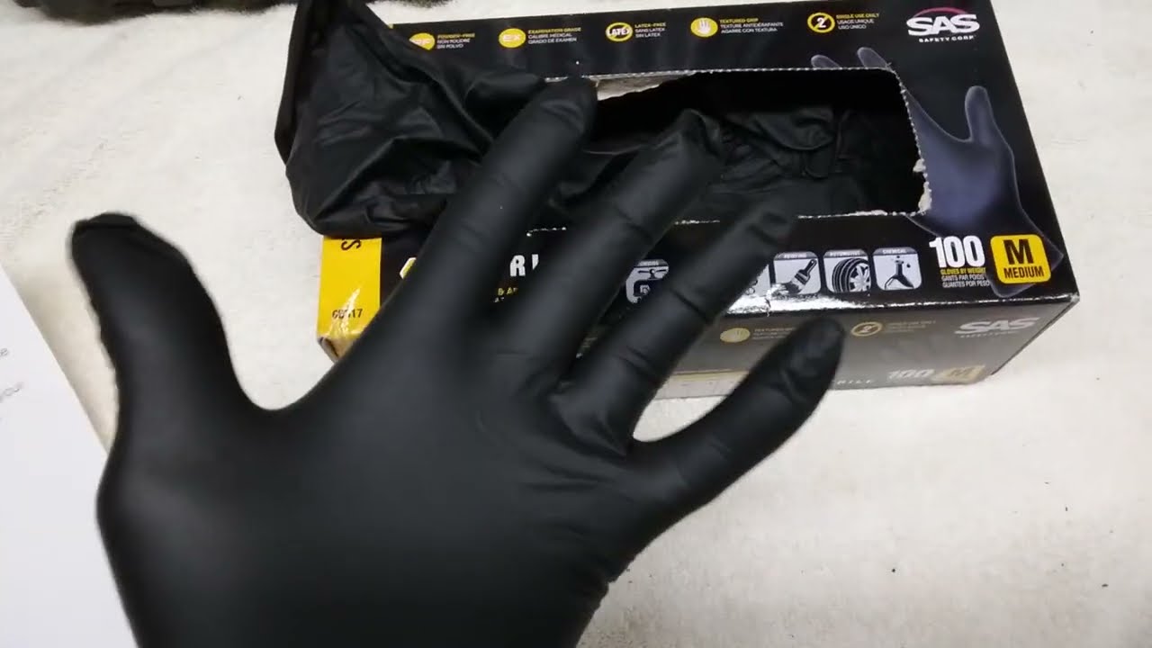 Review: Raven Powder Free Nitrile Disposable Gloves | 7 Mil - Med | Latex Free
