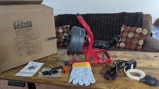 Garvee 50Ft x 5/16 Inch Drain Cleaner Machine Review 